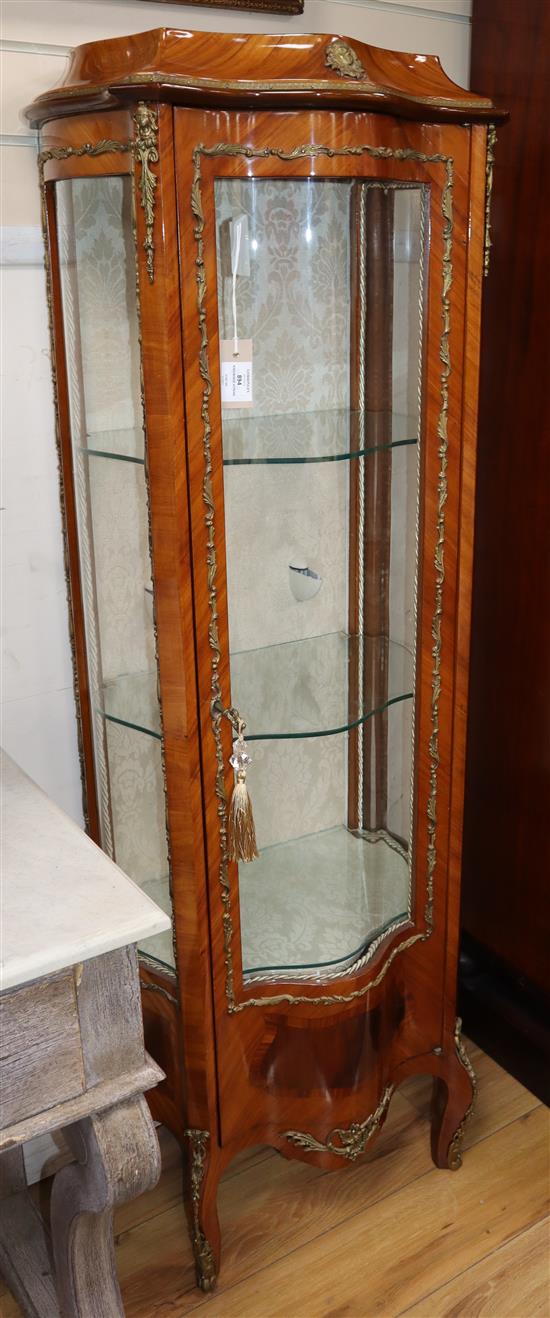 A Louis XVI design kingwood vitrine H.152cm